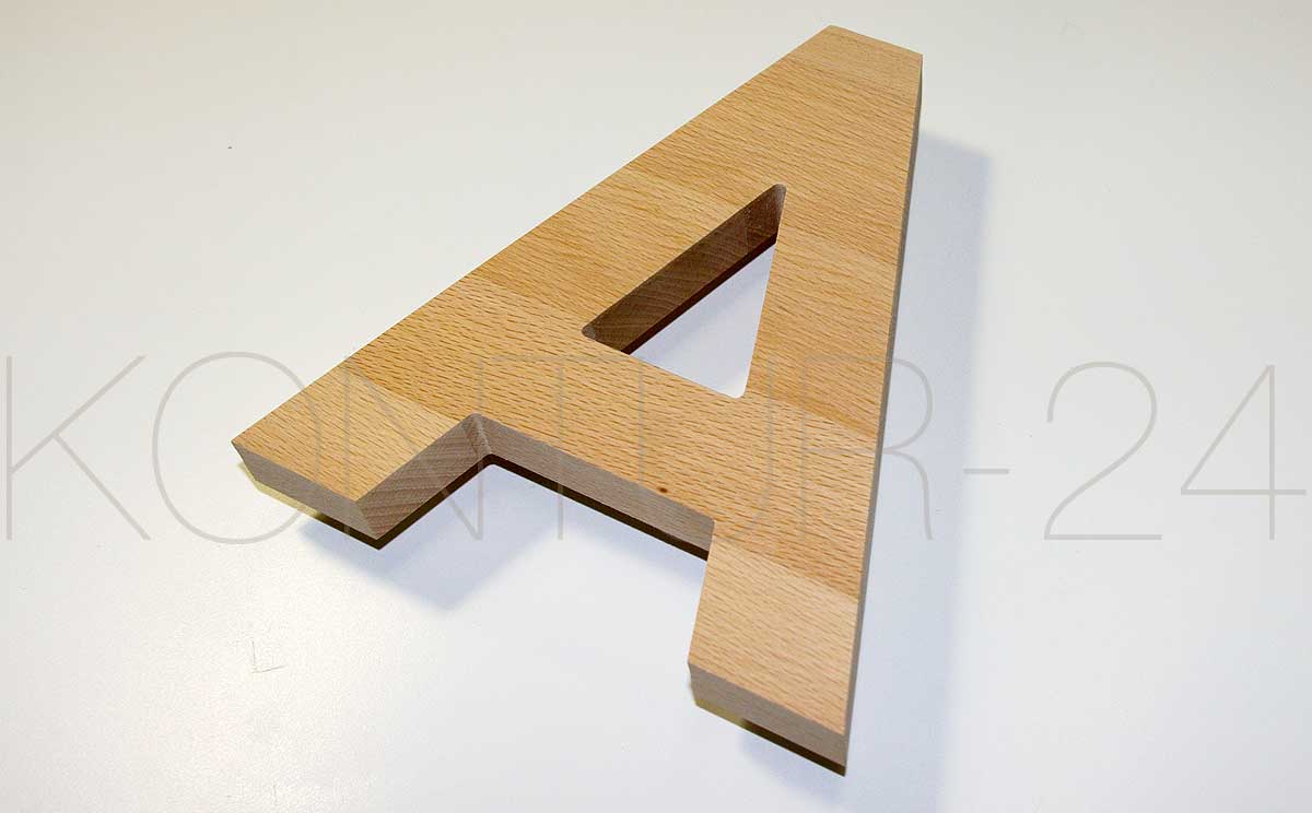 Holzbuchstaben Buche 20mm